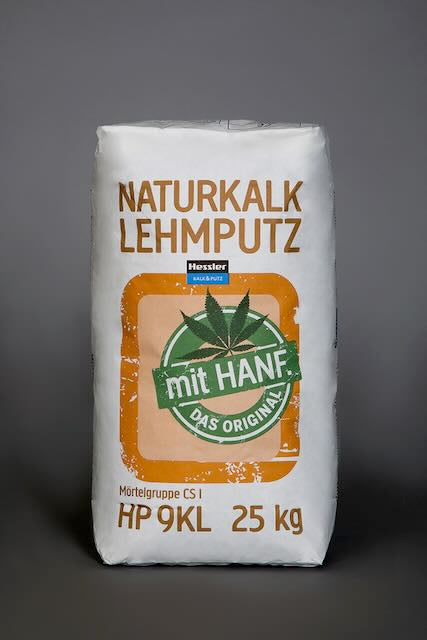 Hessler HP 9KL Naturkalk Lehmputz mit Hanf 25 kg Sack