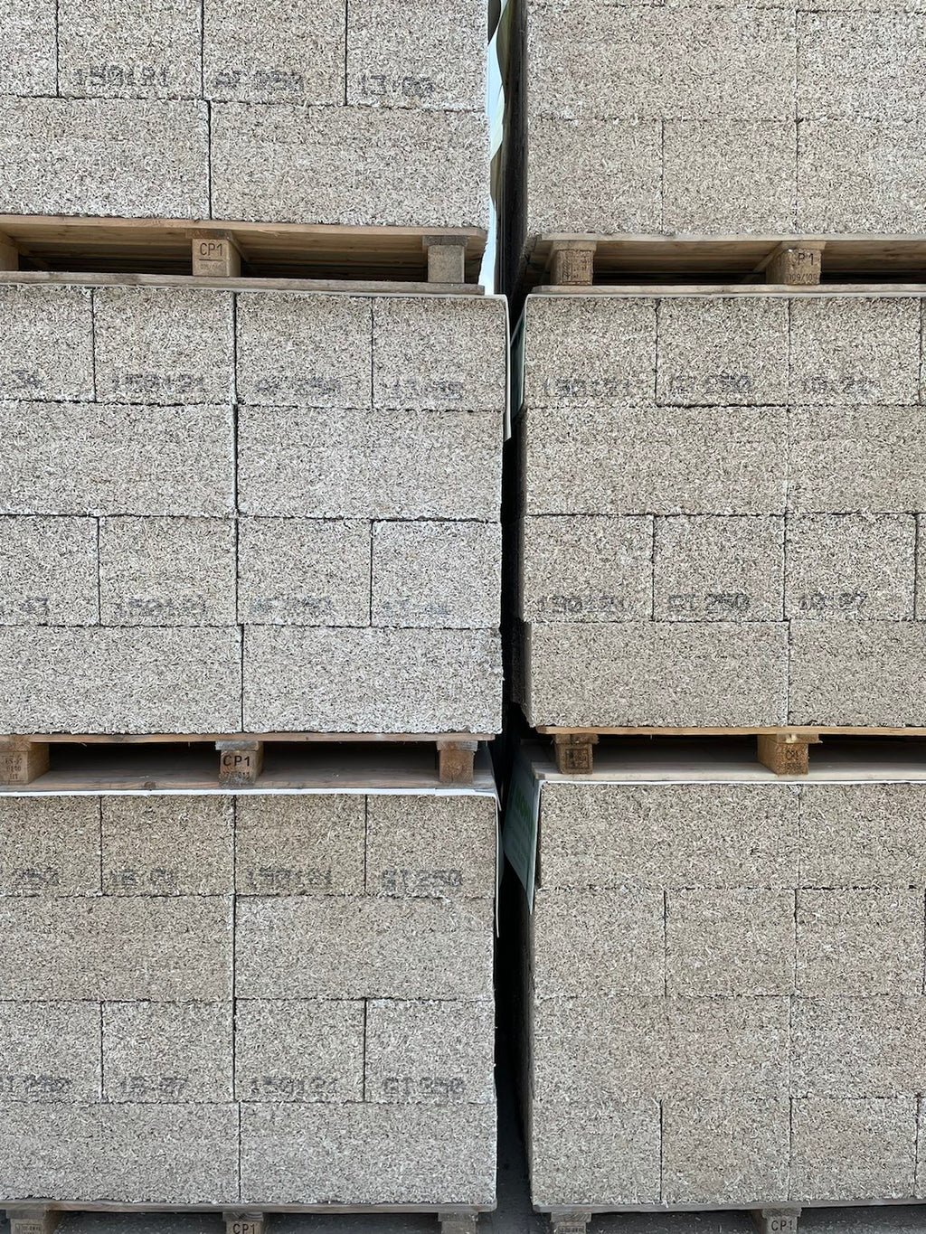 Hemplith Block im Mauerwerksverband